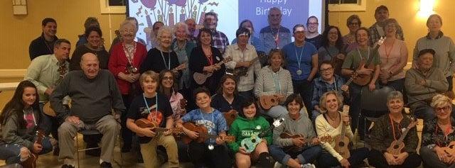multigenerational ukulele band