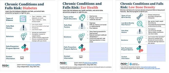 Chronic Conditions and Falls Risk Diabetes, Ear Health, Low Bone Density