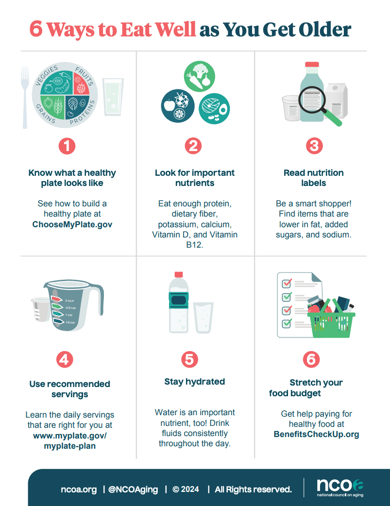 6 Ways to Eat Well as You Get Older