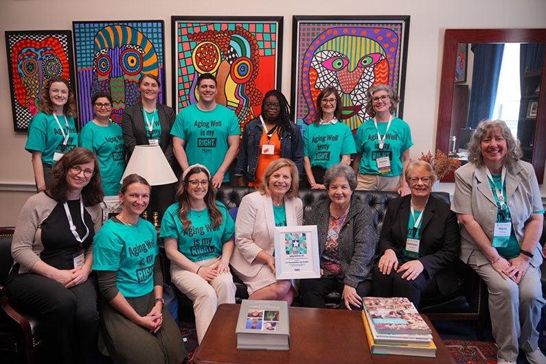 Lois Frankel with Trailblazers in Aging Award