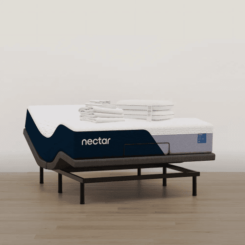 Nectar Memory Foam mattress on adjustable base