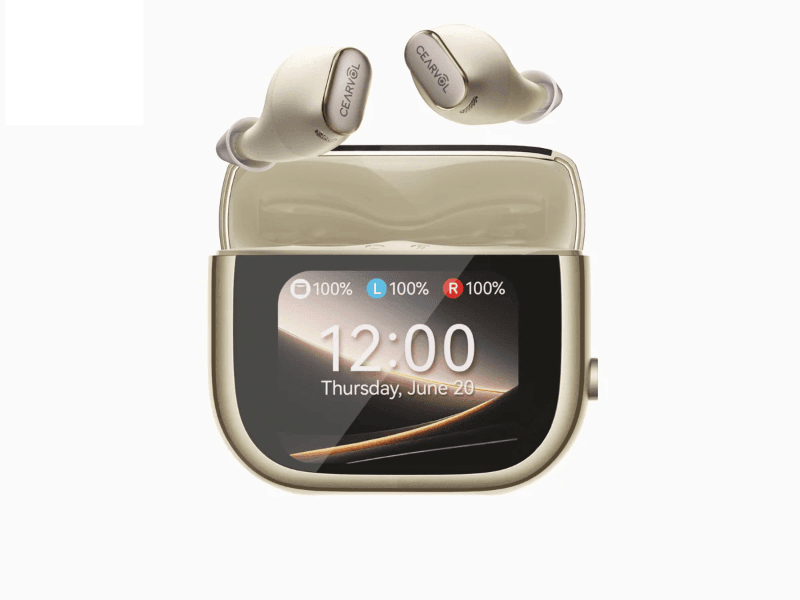 The Cearvol Wave hearing aids and touchscreen case