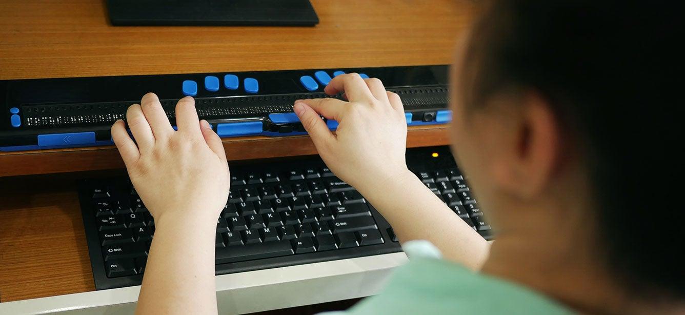 Assistive technology and adaptive equipment, like screen readers and voice assistants, can help people living with vision loss. Learn more.