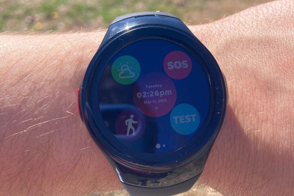 Medical Guardian MGMove smartwatch on a man’s wrist