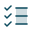checkmarks in a list